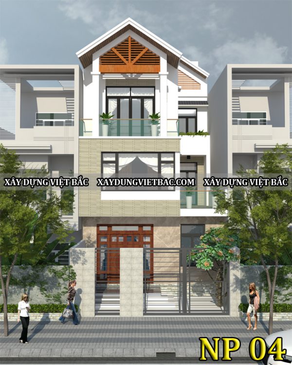 mau nha ong hien dai 4 tang 7x14m