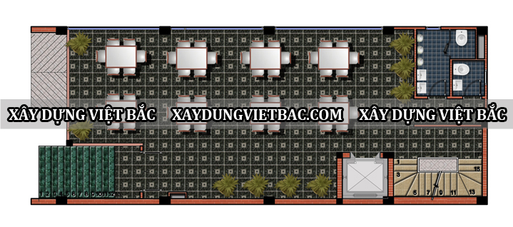 mau nha ong hien dai 4 tang 7x17m2