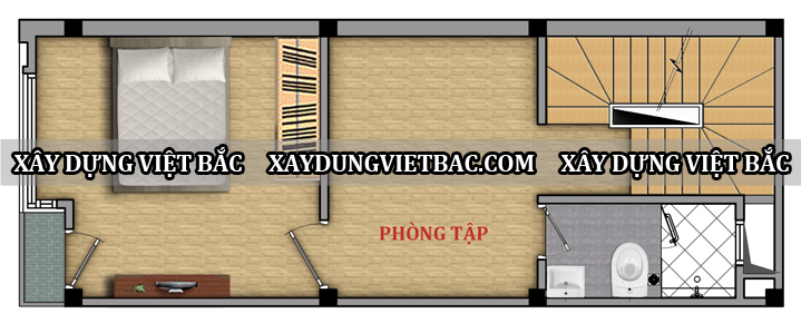 mau nha ong hien dai 5 tang 3.8x9.6m3