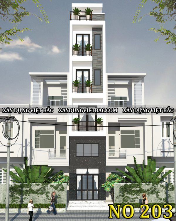 mau nha ong hien dai 5 tang 3x11.6m