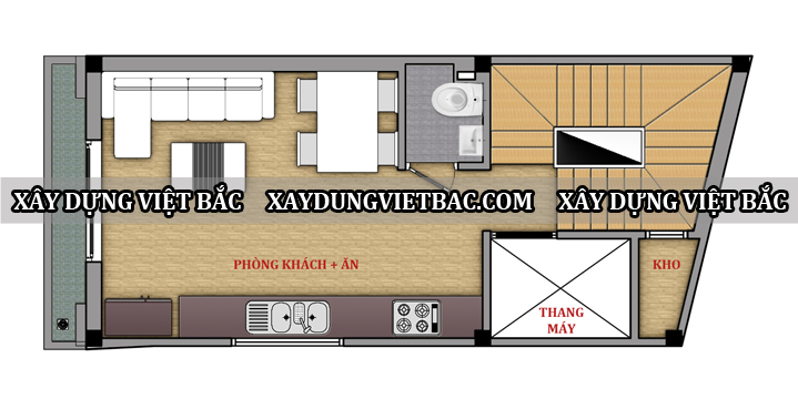 mau nha ong hien dai 5 tang 4.2x9.4m2