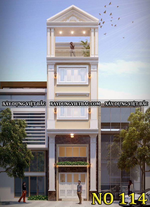 mau nha ong hien dai 5 tang 4.4x8m