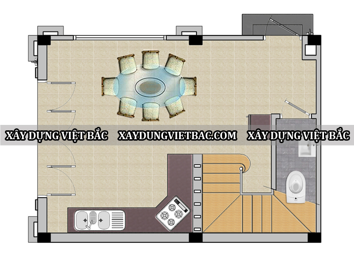 mau nha ong hien dai 5 tang 5x7m1