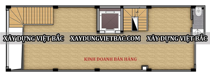 mau nha ong hien dai 7 tang 5.6x17m2