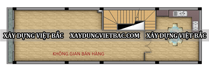 mau nha ong tan co dien 3 tang 4x13.5m2