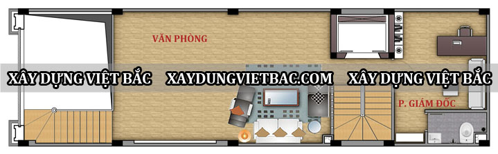 mau nha ong tan co dien 4 tang 5.4x18.3m2