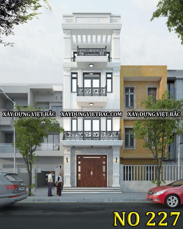 mau nha ong tan co dien 4 tang 5x15m
