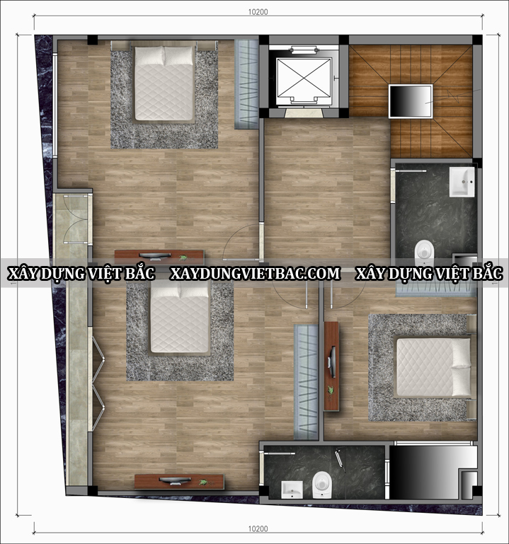 ban ve nha 10x10m