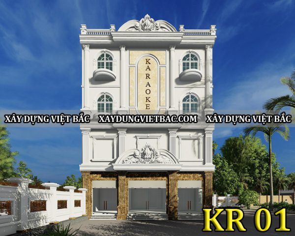 mau thiet ke nha hang karaoke 4 tang 12x16m