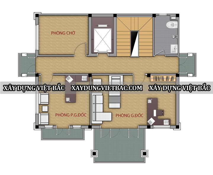 mau nha biet thu hien dai 5 tang 10x8m3