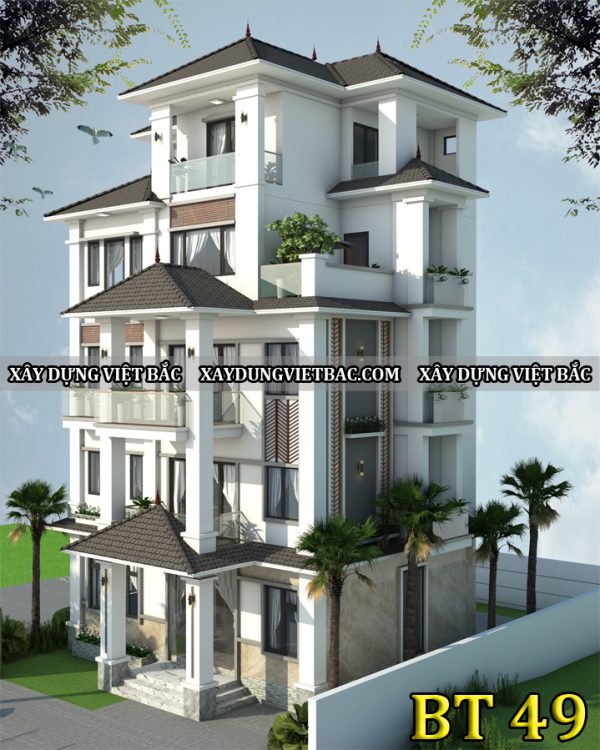 mau biet thu hien dai 5 tang 10x8m6