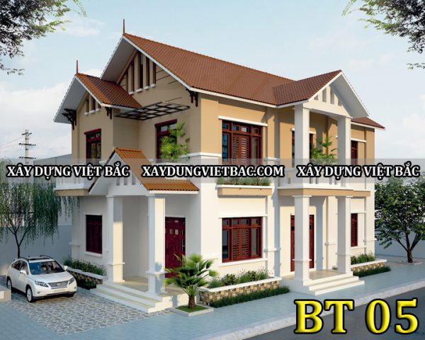 mau biet thu mai thai 2 tang 12.5x15m