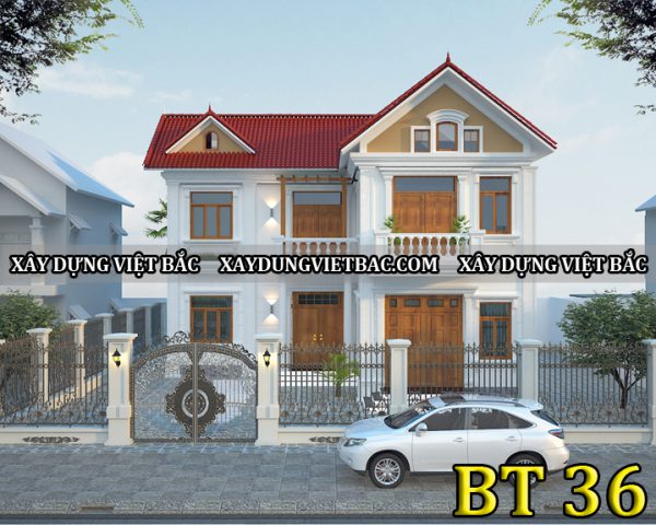 mau biet thu mai thai 2 tang 13x11m
