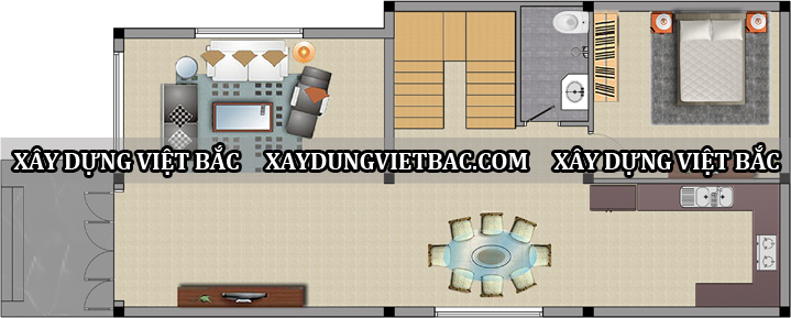 mau biet thu mai thai 2 tang 7x15m2