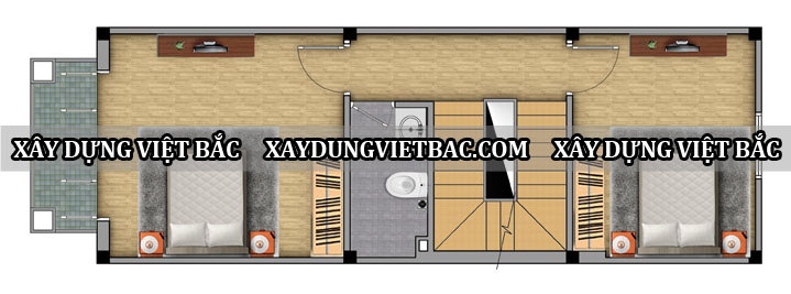 mau nha ong hien dai 2 tang 4x12m2