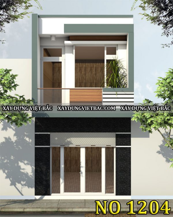mau nha ong hien dai 2 tang 4x13.5m