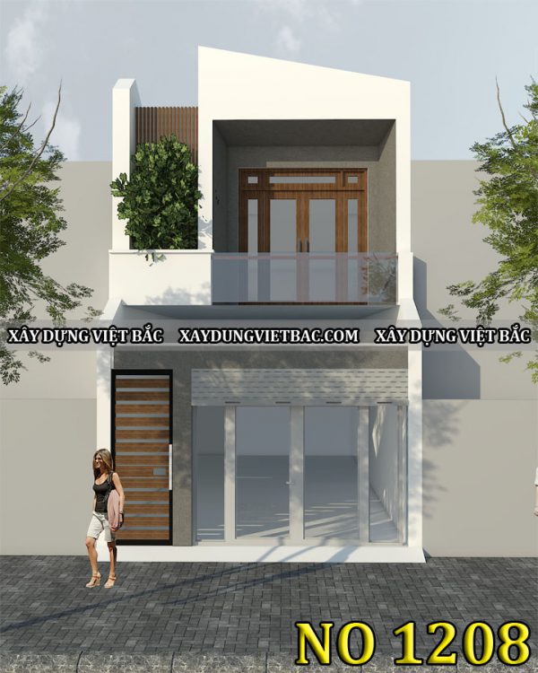 mau nha ong hien dai 2 tang 5.5x12m