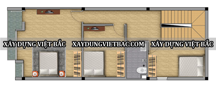 mau nha ong hien dai 2 tang 5.5x14m2