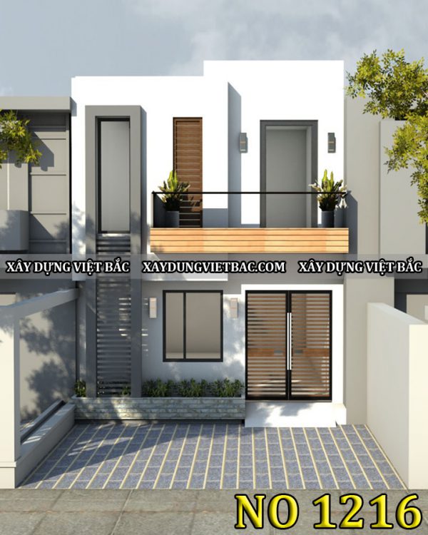 mau nha ong hien dai 2 tang 5.5x15m
