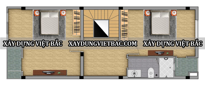 mau nha ong hien dai 2 tang 5.5x15m2