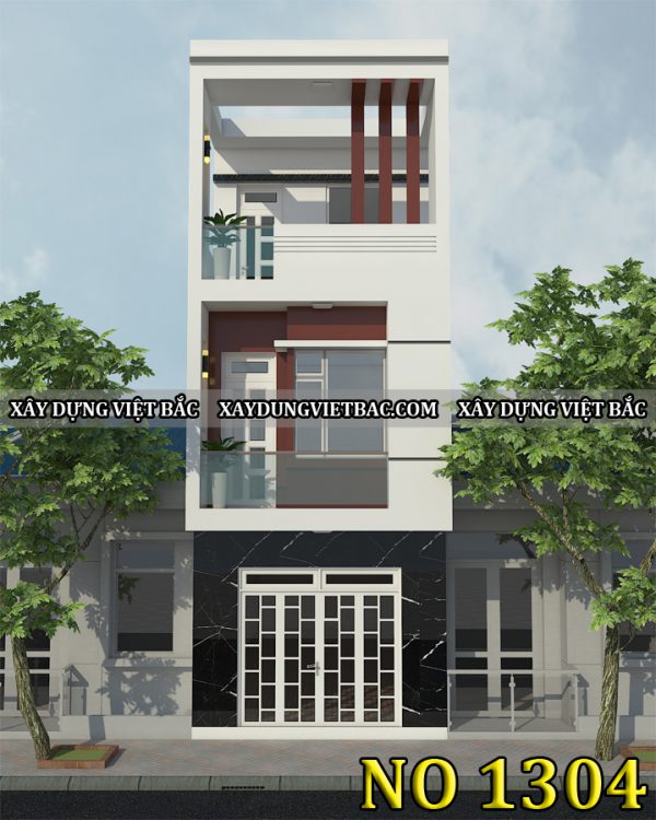 mau nha ong hien dai 3 tang 4.5x12.5m
