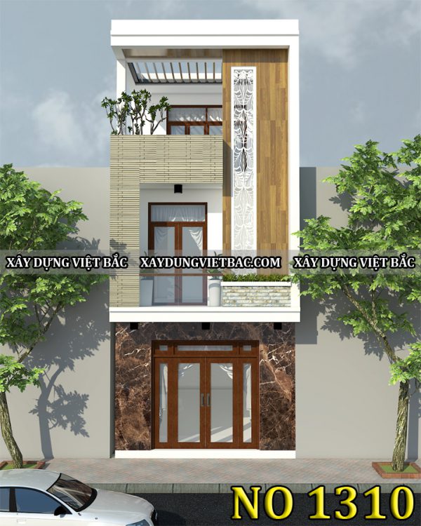 mau nha ong hien dai 3 tang 4.5x13m