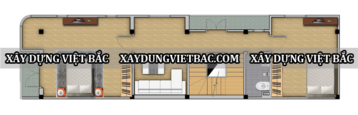 mau nha ong hien dai 3 tang 4x16.5m2