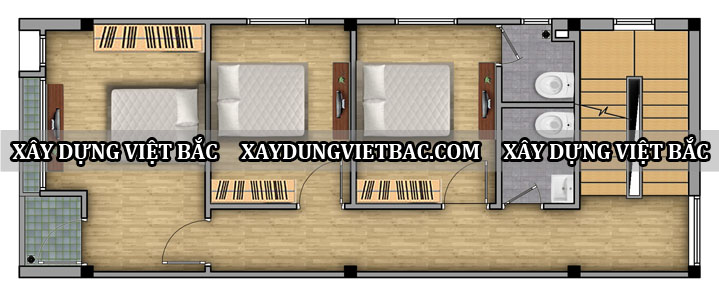 mau nha ong hien dai 3 tang 5x13.5m2
