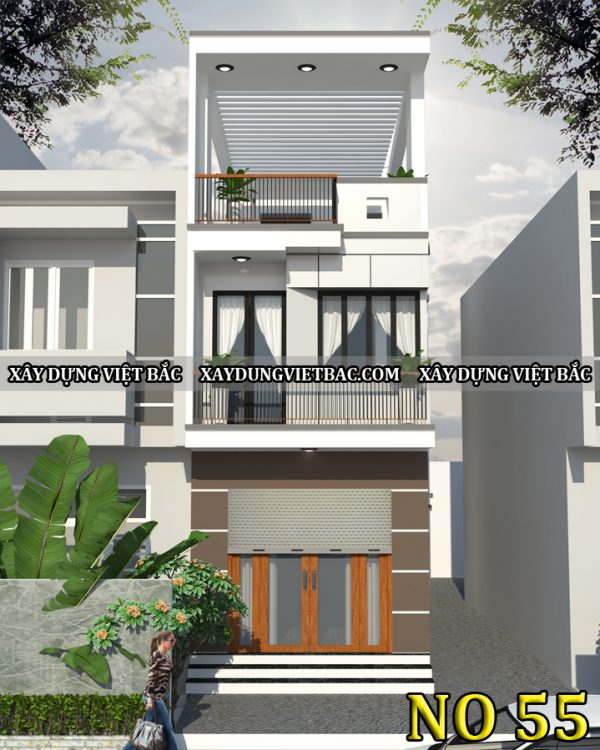mau nha ong hien dai 3 tang 5x16.5m