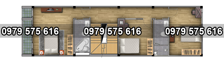 mau nha ong hien dai 3 tang 5x18m2