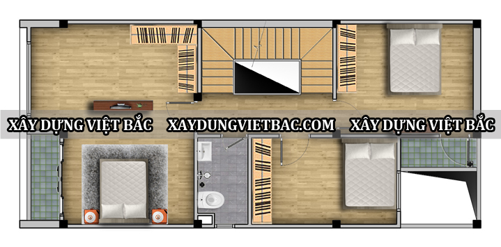 mau nha ong hien dai 3 tang 7x12.5m2