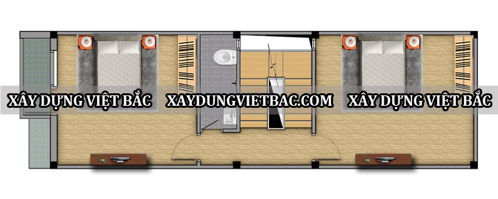 mau nha ong hien dai 4 tang 3.5x12m2