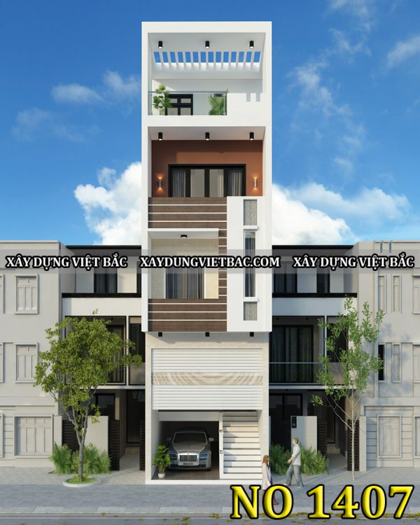 mau nha ong hien dai 4 tang 3.5x13m