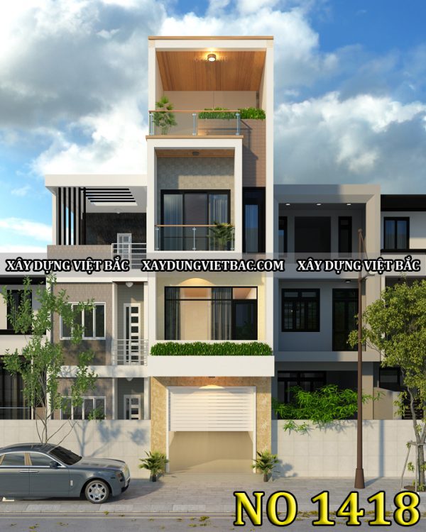 mau nha ong hien dai 4 tang 3.5x15m