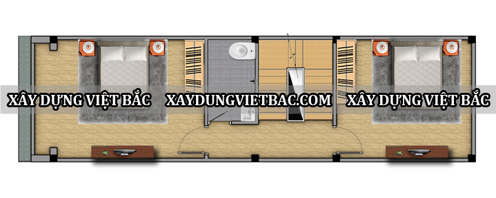 mau nha ong hien dai 4 tang 3.5x15m2
