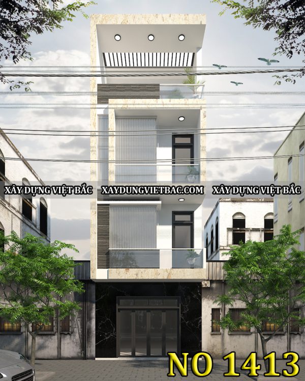 mau nha ong hien dai 4 tang 4.5x10m