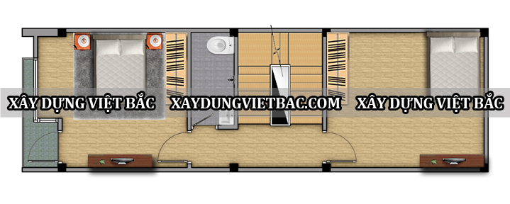 mau nha ong hien dai 4 tang 4.5x10m2