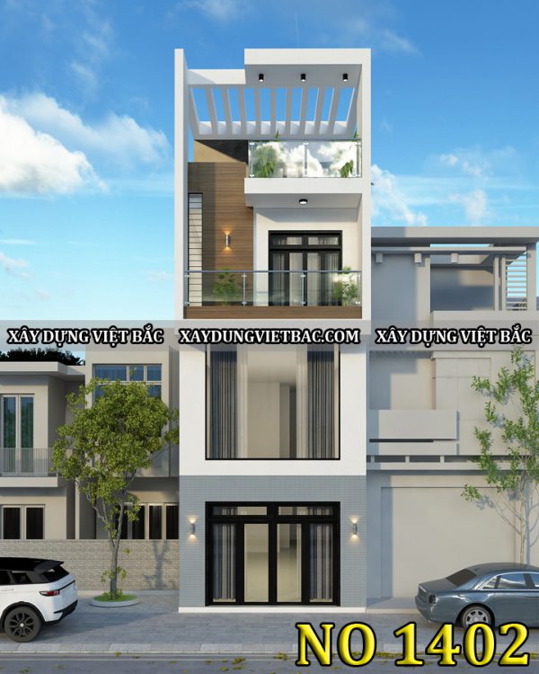 mau nha ong hien dai 4 tang 4.5x15m