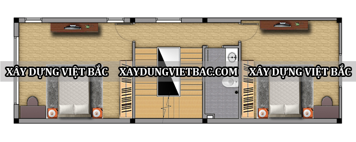 mau nha ong hien dai 4 tang 4.5x15m2