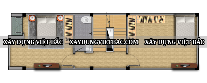mau nha ong hien dai 4 tang 4x13m2