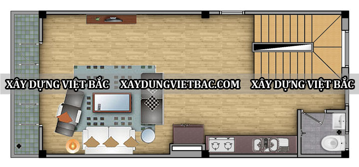 mau nha ong hien dai 4 tang 5x10m2