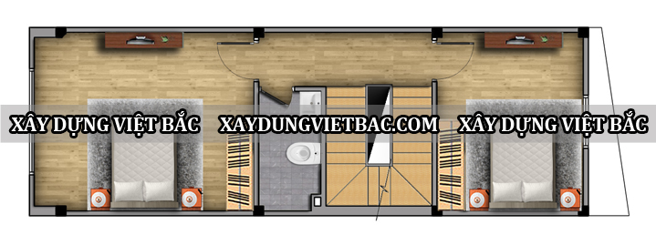 mau nha ong hien dai 5 tang 4.5x13m2