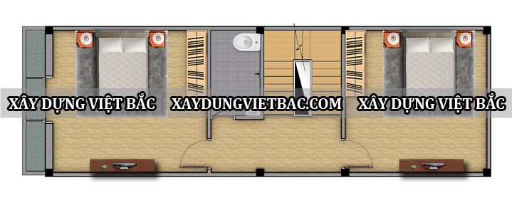mau nha ong tan co dien 4 tang 5x16m2