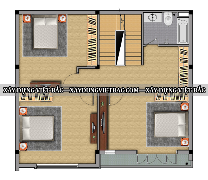 mau biet thu hien dai 3 tang 10.5x8.5m2
