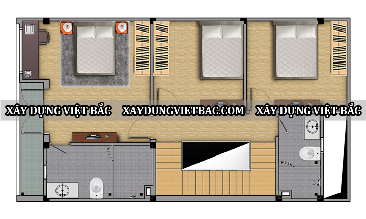 mau biet thu hien dai 3 tang 7x15m2