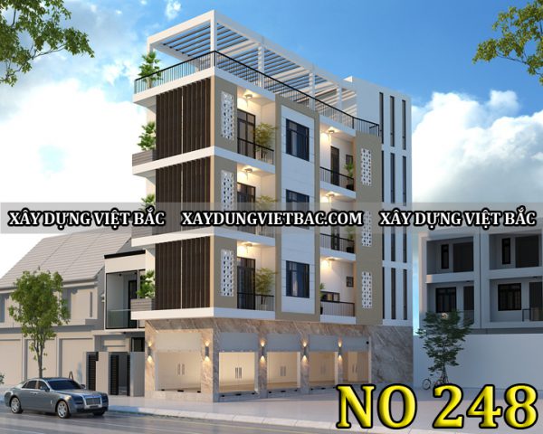mau nha ong 2 mat tien 4 tang 4.7x17.5m