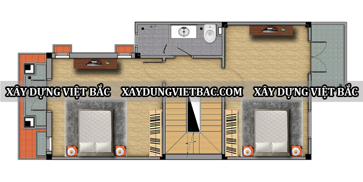 mau thiet ke nha ong mai thai 3 tang 5.8x12.7m2