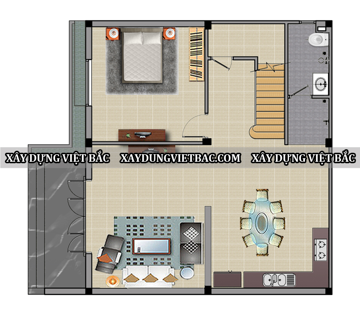 mau thiet ke biet thu hien dai 3 tang 10x9m1