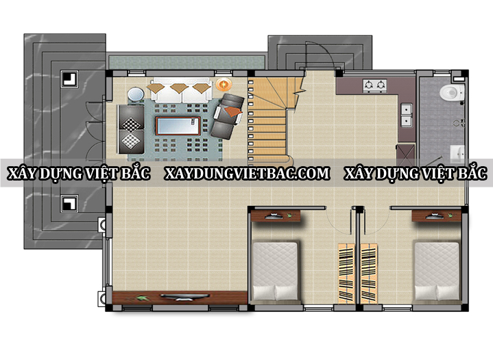 mau thiet ke biet thu mai thai 2 tang 8x13.5m1