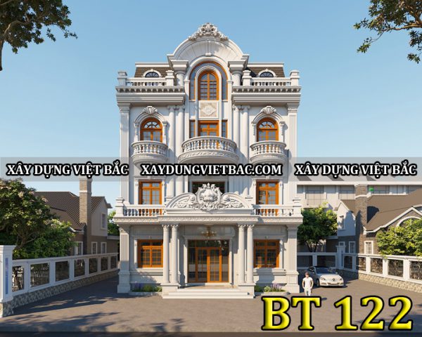 mau thiet ke biet thu tan co dien 4 tang 11.6x10.7m